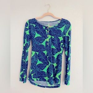 Lilly Pulitzer Under The Palms Porter Top SIZE: XS